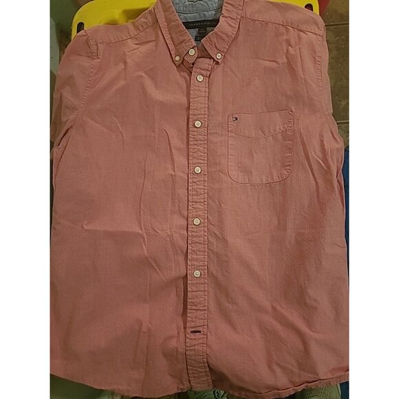 Tommy Hilfiger Other - Tommy Hilfiger Men's Large Casual Button Down Shirt Short‎ Sleeve